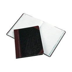 Outlet Boorum & Pease 21 Series Record Book, 8.13"W x 10.38"H, Black, 75 Sheets/Book (21-150-R) Accounting & Record Journals