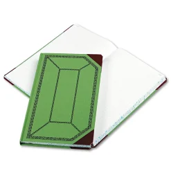New Boorum & Pease Record Book, 7 5/8" x 12 1/2", Green, 150 Sheets/Book (67 1/8-300-R) Accounting & Record Journals