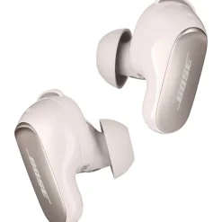 Bose QuietComfort Ultra True Wireless Noise Cancelling In-Ear Earbuds, White Smoke (882826-0020)