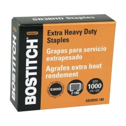 Bostitch 1" Length High Capacity Staples, Full Strip, 1000/Box (SB38HD-1M) Hot