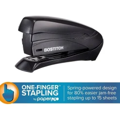 Bostitch Inspire Handheld Stapler, 15-Sheet Capacity, Staples Included, Black (1491-BLK) Sale