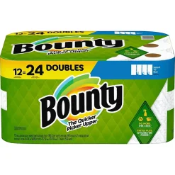 Paper Towels<Bounty Select-A-Size Double Roll Paper Towels, 2-ply, 90 Sheets/Roll, 12 Rolls/Pack (66541/06130)