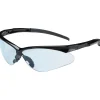 Eye Protection<Bouton Optical Safety Glasses, Adversary, Black Frame, Light Blue Lens, Anti-scratch (250-28-0003)