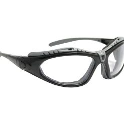 Eye Protection<Bouton Optical Safety Goggles, Fuselage, Black Frame, Clear Lens, Antifog, Anti-Scratch (250-50-0420)