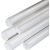 Partners Brand Box Partners White Mailing Tubes, 4" x 24", 15/Case* Mailing Tubes