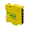 Brainboxes Industrial 4-Port Gigabit Ethernet Unmanaged Switch, Yellow (SW-584)* Ethernet Switches & Splitters