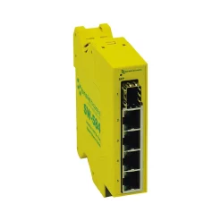 Brainboxes Industrial 4-Port Gigabit Ethernet Unmanaged Switch, Yellow (SW-584)* Ethernet Switches & Splitters
