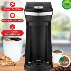 Coffee Makers<Brentwood Single-Serve Coffee Maker, Black (TS-1101BK)