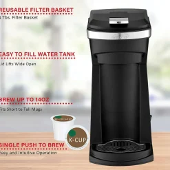 Coffee Makers<Brentwood Single-Serve Coffee Maker, Black (TS-1101BK)