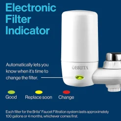 Water Filters & Dispensers<Brita On Tap Water Filtration System Faucets Replacement Filters, White (36309)
