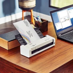 Desktop Scanners<Brother ADS-1200 Micro USB Duplex Document Scanner, White (ADS1200)