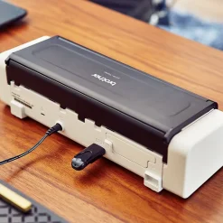 Desktop Scanners<Brother ADS-1200 Micro USB Duplex Document Scanner, White (ADS1200)