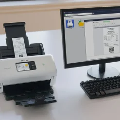 Portable Scanners<Brother ADS3300W Wireless Duplex Document Scanner, White/Black