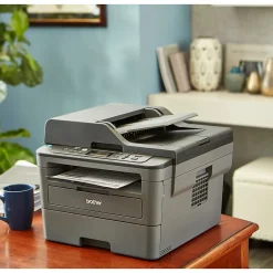Black & White Printers<Brother DCP-L2550DW Wireless Monochrome Laser All-In-One Printer, Refurbished