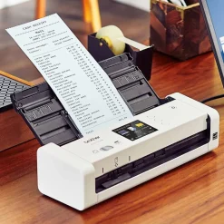 Desktop Scanners<Brother Desktop Scanner for Documents, Wireless, White (ADS-1700W)
