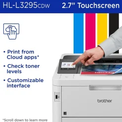 Color Printers<Brother HL-L3295CDW Wireless Compact Digital Color Printer, Refresh Subscription Eligible