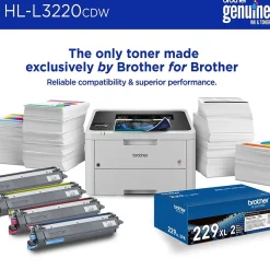 Wireless Printers<Brother HL-L3220CDW Wireless Color Laser Printer, Single-Function, Print