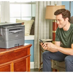 Black & White Printers<Brother HL-L2390DW Refurbished Wireless Black & White Laser Printer, Single-Function, Print, Scan, Copy