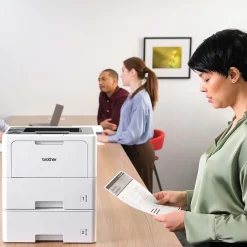 Wireless Printers<Brother HL‐L6210DWT Business Monochrome Laser Printer, Dual Paper Trays, Wireless Networking