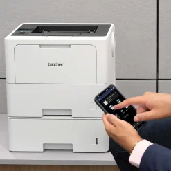 Wireless Printers<Brother HL‐L6210DWT Business Monochrome Laser Printer, Dual Paper Trays, Wireless Networking