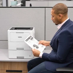 Wireless Printers<Brother HL‐L6210DWT Business Monochrome Laser Printer, Dual Paper Trays, Wireless Networking