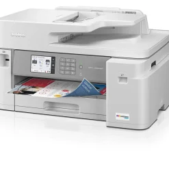 Color Printers<Brother INKvestment Tank MFC-J5855DW Wireless Color Inkjet Printer, All-In-One Supertank, Print, Scan, Copy, Fax