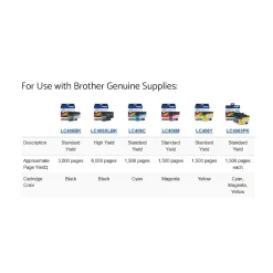 Color Printers<Brother INKvestment Tank MFC-J6955DW Wireless Color Inkjet Printer, All-In-One Supertank, Print, Scan, Copy, Fax