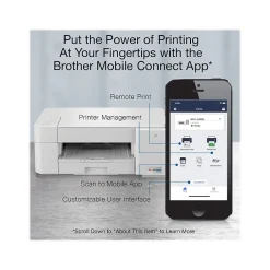 Color Printers<Brother INKvestment Tank MFC-J1205W Refurbished Inkjet Printer, All-In-One, Print, Scan, Copy (RMFCJ1205W)