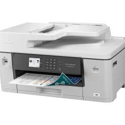 Color Printers<Brother MFC-J6540DW Color Inkjet All-in-One Print, Copy, Scan, Fax up to 11”x17” (Ledger) Size Paper