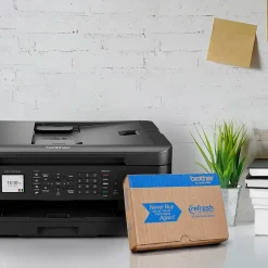 Color Printers<Brother MFC-J1010DW Wireless Color Inkjet Printer, All-In-One, Print, Scan, Copy, Fax (MFCJ1010DW)