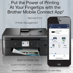 Wireless Printers<Brother MFC-J1170DW Wireless Color Inkjet Printer, All-In-One, Print, Scan, Copy, Fax