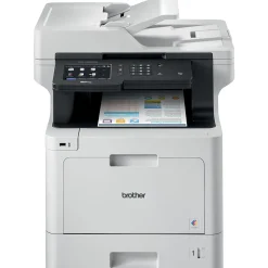 Color Printers<Brother MFC-L8900CDW Wireless Color Laser Printer, All-In-One, Print, Scan, Copy, Fax