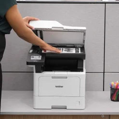 Instant Photo Printers<Brother MFC-L5710DW Business Wireless Monochrome Laser All-in-One Printer, Print, Scan, and Copy