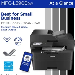Instant Photo Printers<Brother MFC-L2900DW New Laser Printer, All-In-One, Print, Scan, Copy, Fax