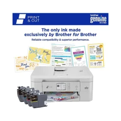 Color Printers<Brother Print & Cut MFC-J1800DW Wireless Color Inkjet Printer, All-In-One, Print, Scan, Copy, Fax