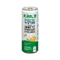 Bottled Water<Bubbl'r Antioxidant Lemon Lime Twist'r Flavored Sparkling Water, 12 fl. oz., 12 Cans/Carton (028435600145)