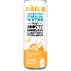 Bottled Water<Bubbl'r Antioxidant Sparkling Water, Passion Fruit Wond'r, 12 oz. Can, 12/Pack (WIC39922)