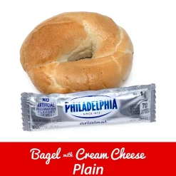 Fresh Groceries<Burry Individually Wrapped Plain Bagel w/ Cream Cheese, 4.6 Oz, 6/Box (307-00370)