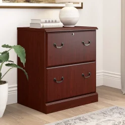 Online Arlington 2-Drawer Lateral File Cabinet, Harvest Cherry (WC65554-03) File Cabinets