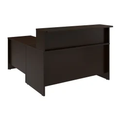 Hot Arrive 60"W L Shaped Reception Desk with Shelf, (ARV003MR) Office Desks