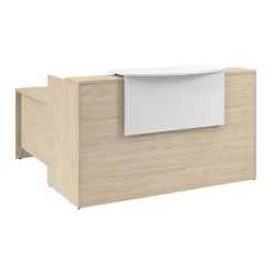 Arrive 72"W L Shaped Reception Desk with Counter, (ARV009NE) L-Desks