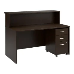 Arrive 60"W Reception Desk with Shelf and Mobile File Cabinet, (ARV002MR) Office Desks