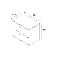 New Easy Office Lateral File Cabinet, Mocha Cherry (EO101MRSU) File Cabinets