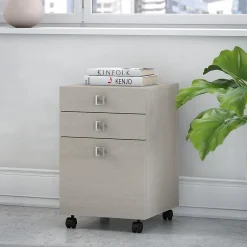 Discount Echo 3 Drawer Mobile File Cabinet, Gray Sand (KI60201-03) File Cabinets