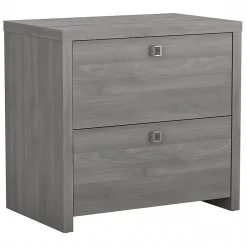 Discount Echo 2 Drawer Lateral File Cabinet, Modern Gray (KI60402-03) File Cabinets