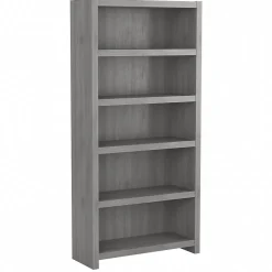 Hot Echo 5 Shelf Bookcase, Modern Gray (KI60404-03) Bookcases
