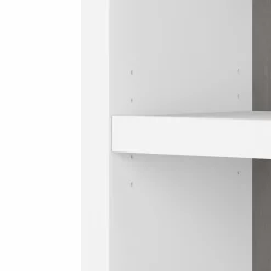Echo 5 Shelf Bookcase, Pure White/Modern Gray (KI60504-03) Bookcases