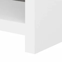 Echo 5 Shelf Bookcase, Pure White/Modern Gray (KI60504-03) Bookcases