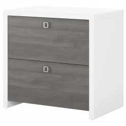 Sale Echo 2 Drawer Lateral File Cabinet, Pure White/Modern Gray (KI60502-03) File Cabinets