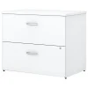 Outlet Easy Office 2-Drawer Lateral File Cabinet, Locking, Letter/Legal, Pure White, 36" (EO109WHSU) File Cabinets